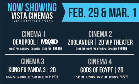 evia movie schedule|Evia Lifestyle Center .
